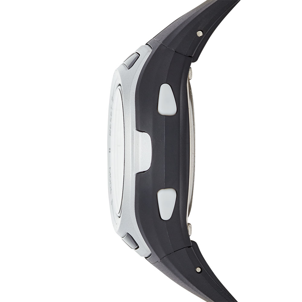 Foto 4 pulgar | Reloj Digital Skechers Plateado para Mujer con Correa de Silicón Negra Carátula Gris Claro