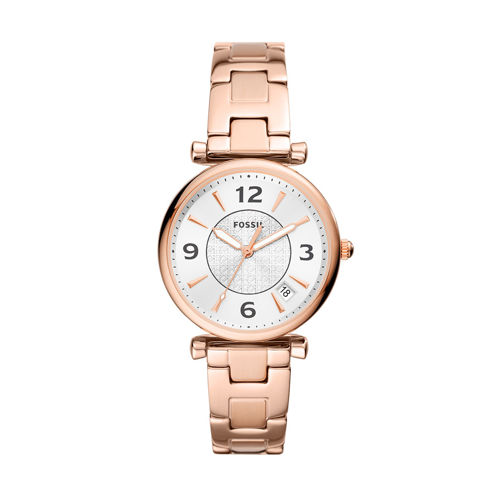 Reloj Fossil Carlie Es5158 35 mm Brazalete Acero Inoxidable Resistente al Agua 50 m para Mujer