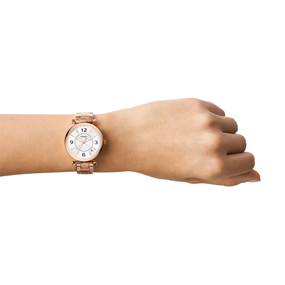 Foto 5 | Reloj Fossil Carlie Es5158 35 mm Brazalete Acero Inoxidable Resistente al Agua 50 m para Mujer