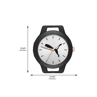 Foto 5 | Reloj Puma Reset V1 Negro Correa De Nylon Negro Carátula Plateada Analógico para Dama