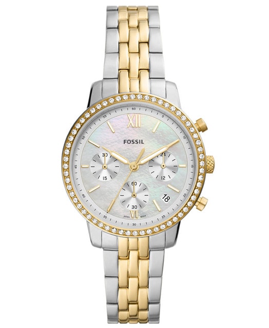 Reloj Fossil Neutra Es5216 Plateado con Extensible de Acero para Mujer 