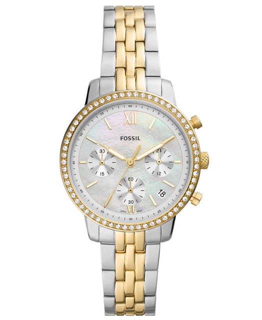 Reloj Fossil Neutra Es5216 Plateado con Extensible de Acero para Mujer