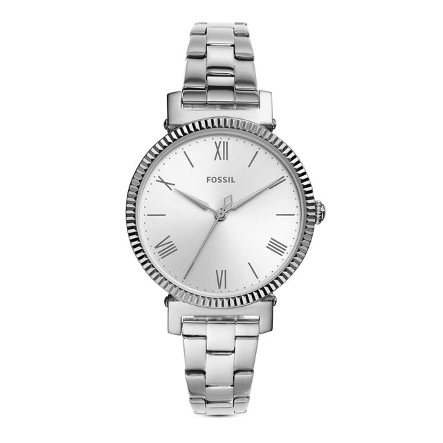 Reloj Fossil Daisy 3 Hand Es4864 Análogo 34mm Plateado para Mujer