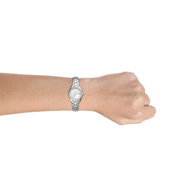 Foto 5 pulgar | Reloj Fossil Scarlette Mini ES4317 Plata Análogo 32mm de Acero para Mujer