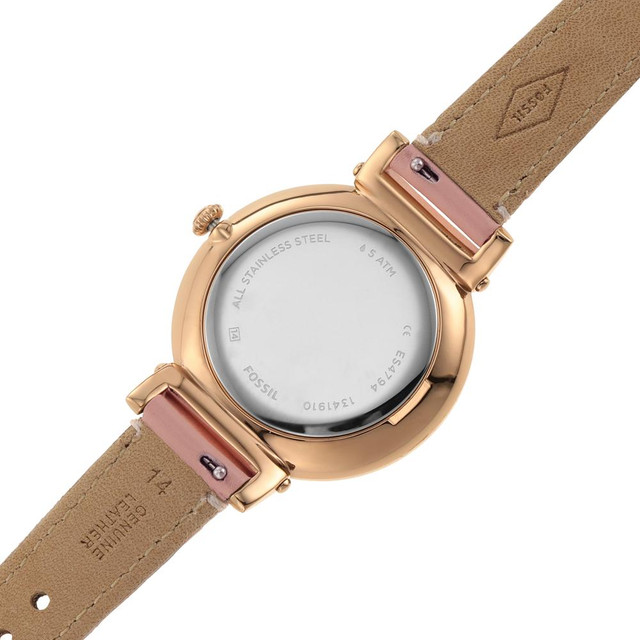 Foto 6 pulgar | Reloj Fossil Daisy 3 Hand Es4794 Oro Rosado para Mujer