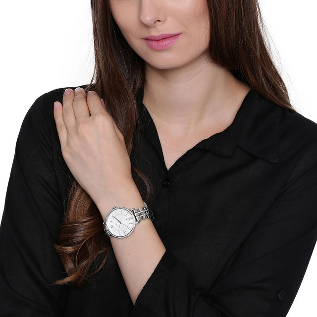 Foto 7 | Reloj Fossil Jacqueline Es3545 Análogo 36mm Plateado para Mujer