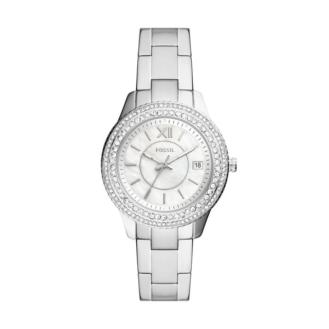 Reloj Fossil Stella Movimiento de Cuarzo 37 mm Plateado para Mujer