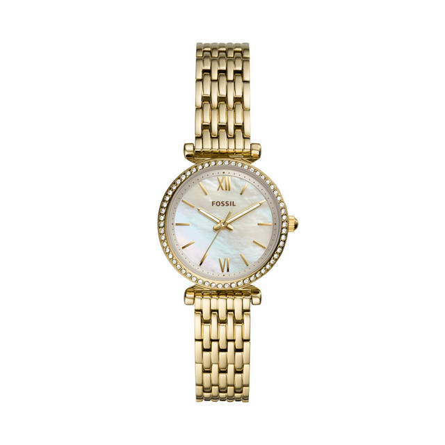 Foto 2 pulgar | Reloj Fossil Carlie Mini Dorado para Mujer