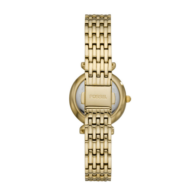 Foto 3 pulgar | Reloj Fossil Carlie Mini Dorado para Mujer