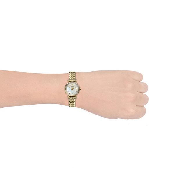 Foto 8 pulgar | Reloj Fossil Carlie Mini Dorado para Mujer