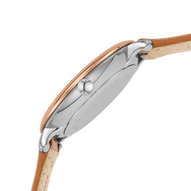 Foto 4 pulgar | Reloj Fossil Jacqueline ES4274 Plata 36mm con Correa de Piel Café para Mujer