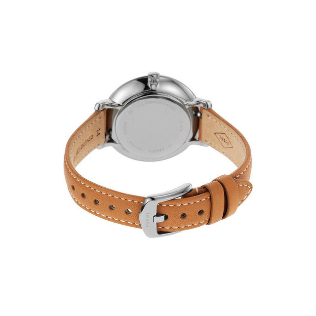 Foto 5 pulgar | Reloj Fossil Jacqueline ES4274 Plata 36mm con Correa de Piel Café para Mujer
