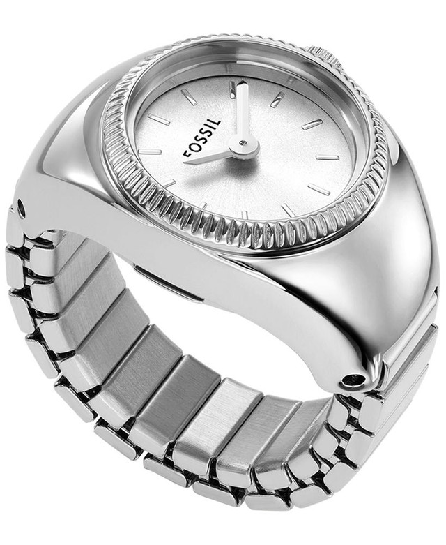 Foto 5 pulgar | Reloj Anillo Fossil Ring Watch Plateado para Mujer