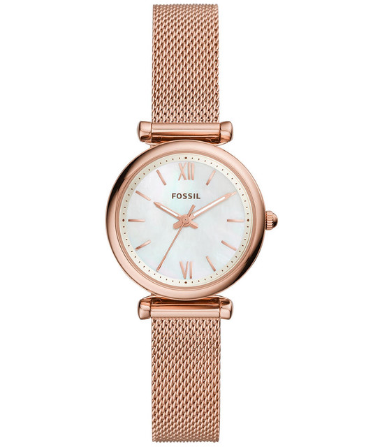 Foto 2 | Reloj Fossil Carlie Es4433 color Rosado Análogo con Pulsera de Malla para Dama