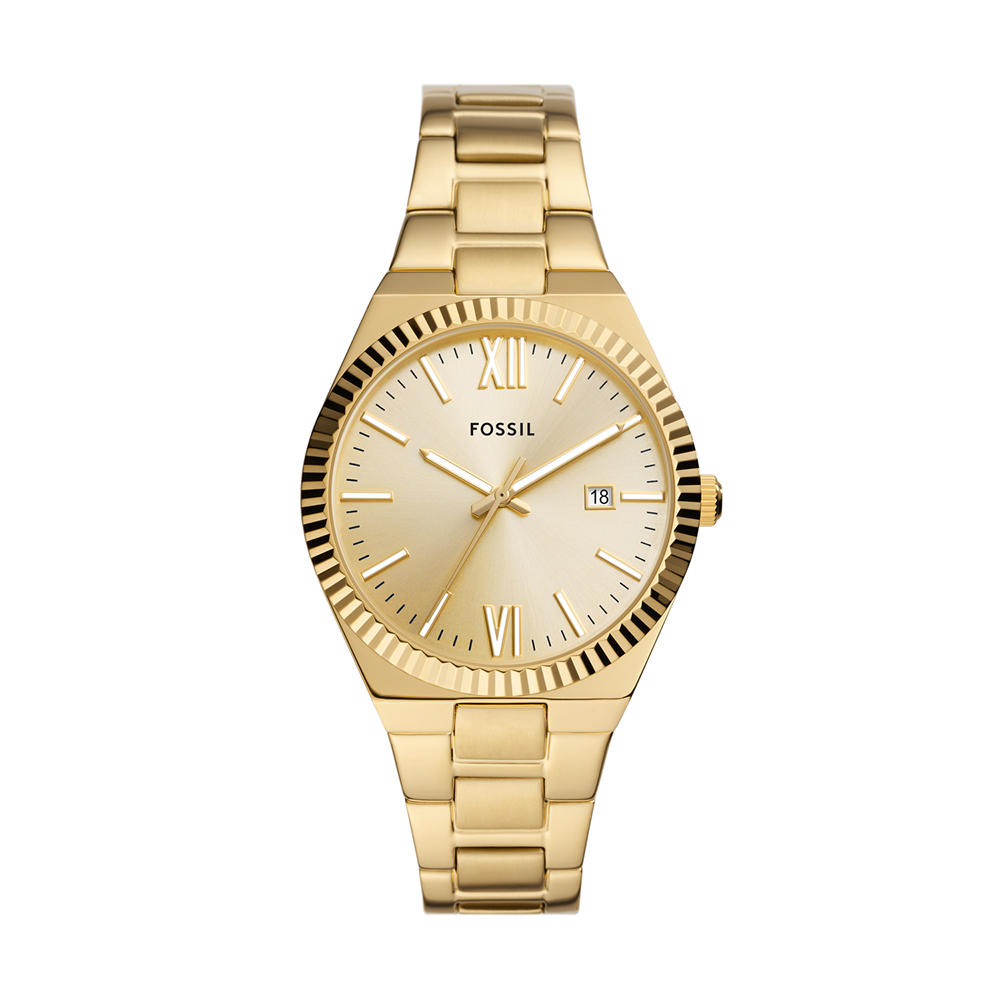 Foto 2 pulgar | Reloj Fossil Scarlette Es5299 Dorado Para Mujer