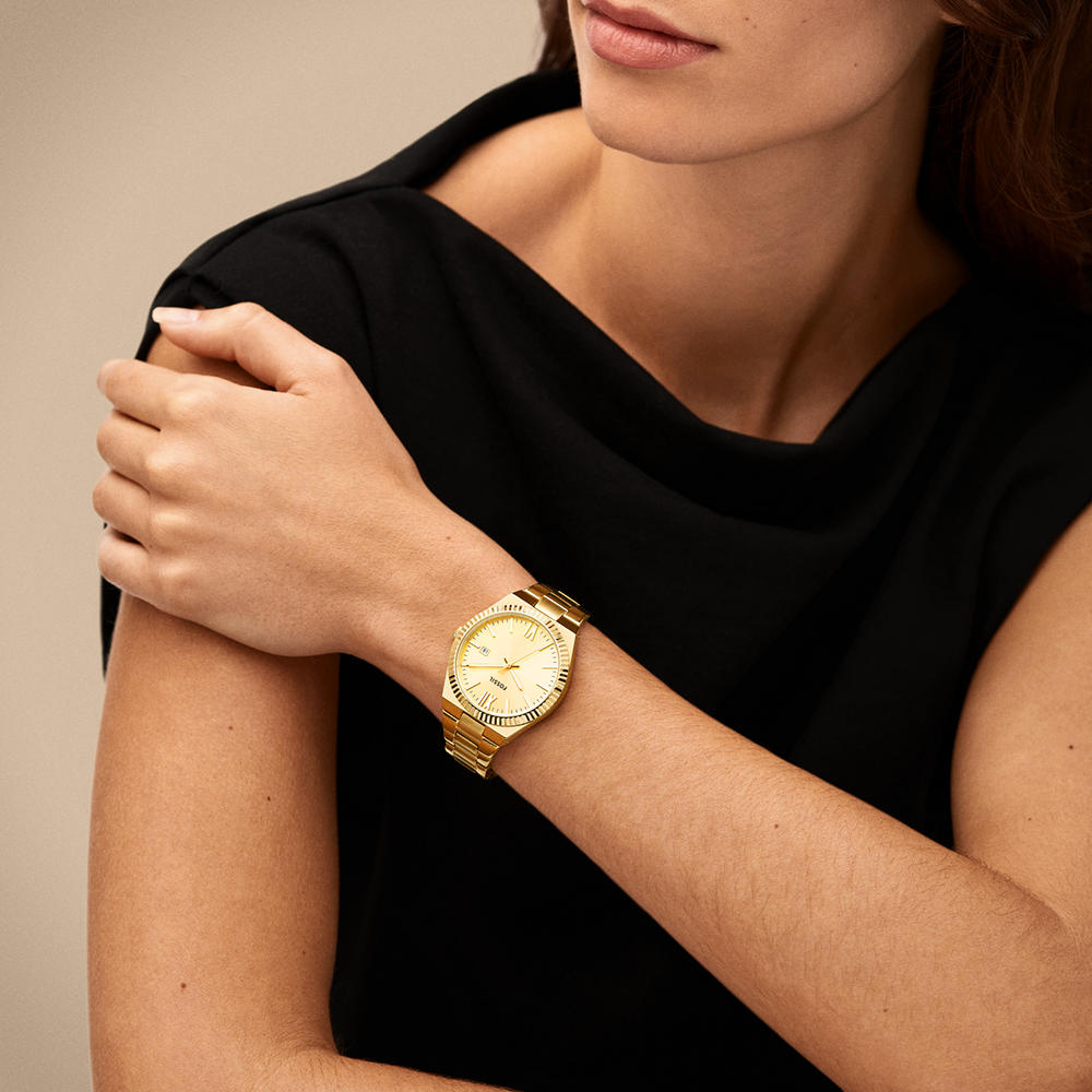 Foto 4 | Reloj Fossil Scarlette Es5299 Dorado Para Mujer