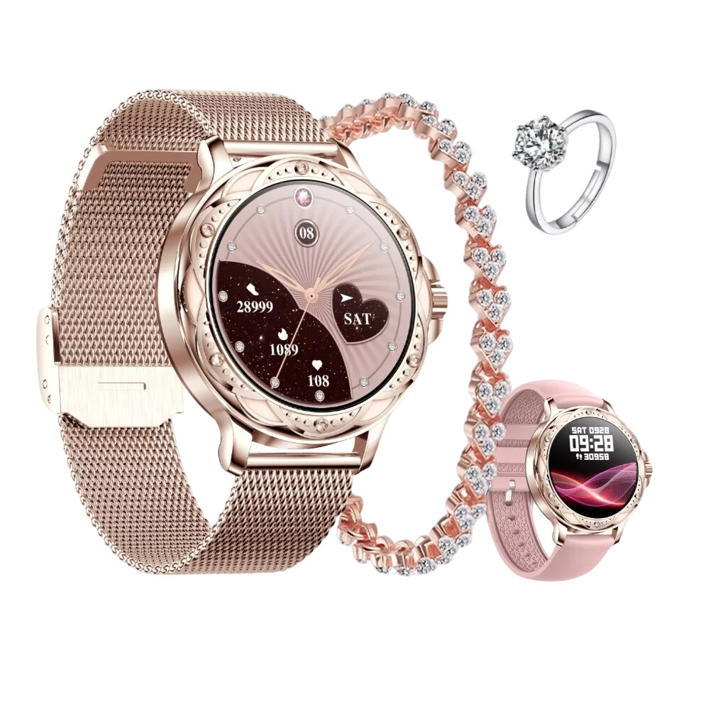 Reloj Inteligente Belug Diamond Elegante De Mujer $1,479