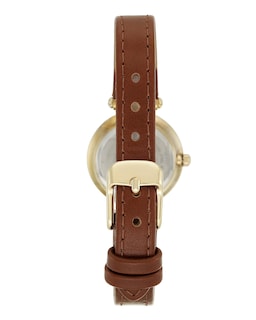 Foto 2 | Reloj Anne Klein 109442chhy Correa De Piel Dorada para Mujer - Venta Internacional