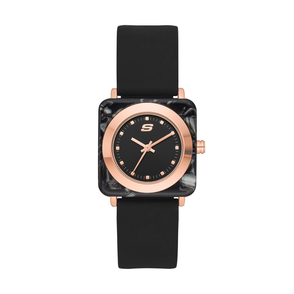 Reloj De Pulso Skechers Calabar Sr6207 Oro Rosado para Mujer $889