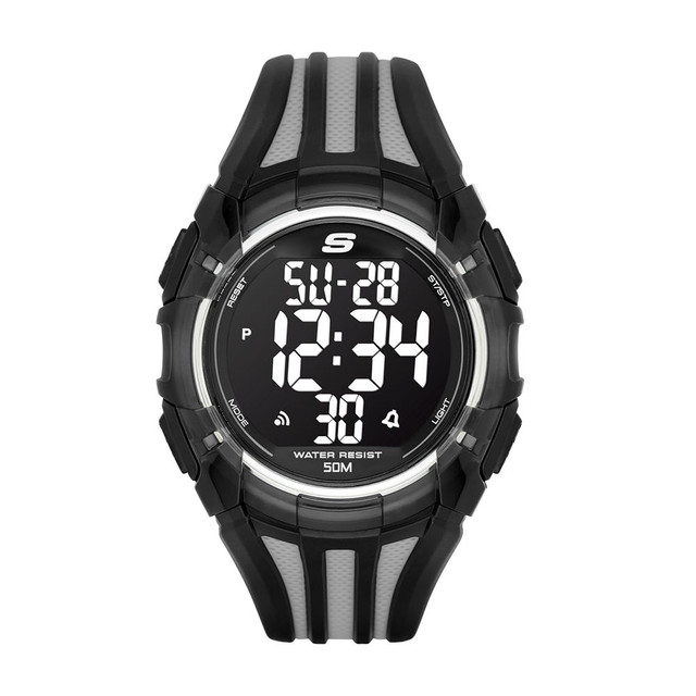 Reloj De Pulso Skechers El Porto Sr1006 Color Negro Para Caballero