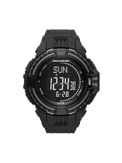 Reloj Skechers El Ray Sr1139 Color Negro Para Caballero