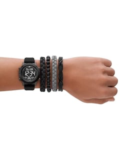 Foto 2 | Reloj De Pulso Skechers Sets Sr9053 Color Negro Para Caballero