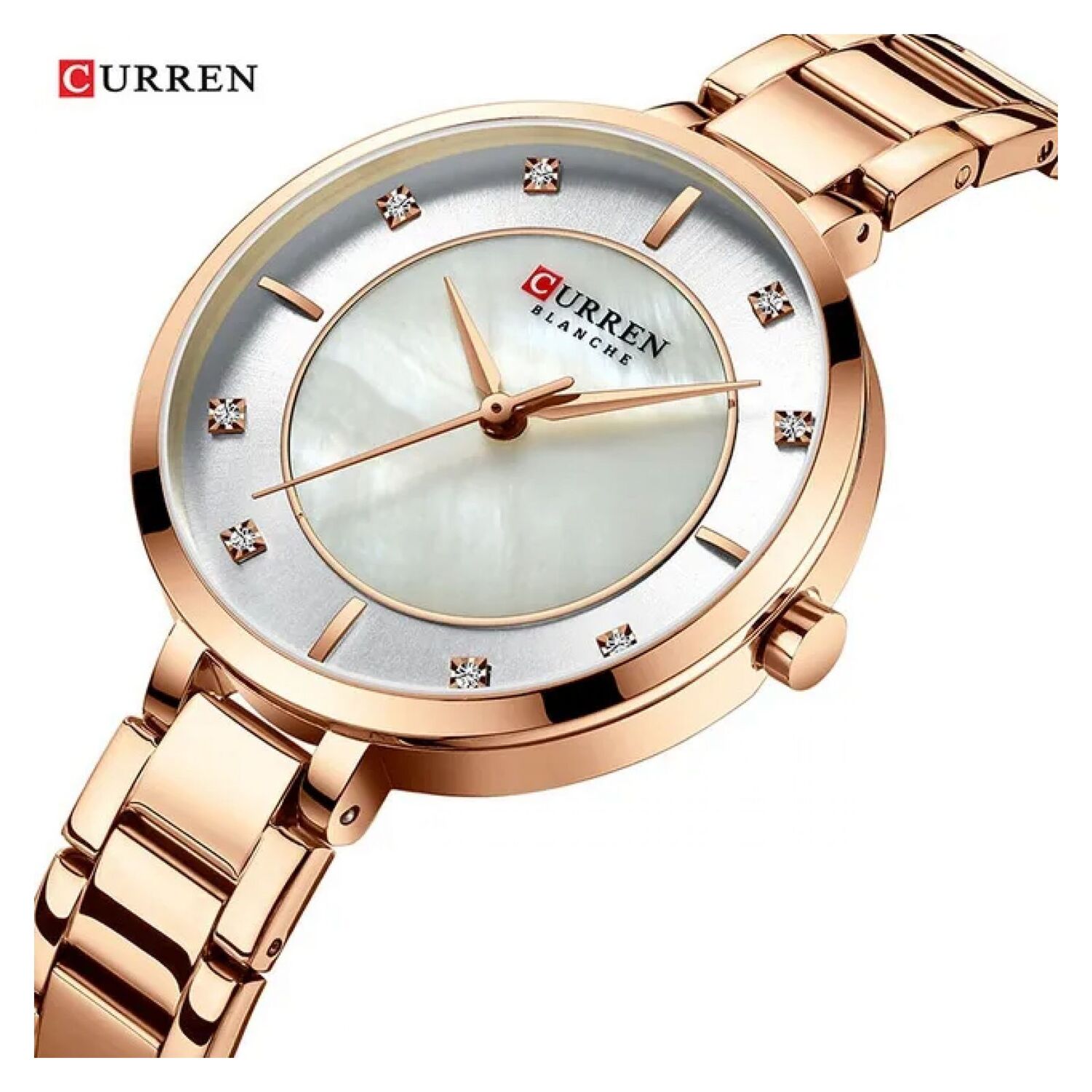 Reloj  Curren Krec6120 Color Dorado Mujer