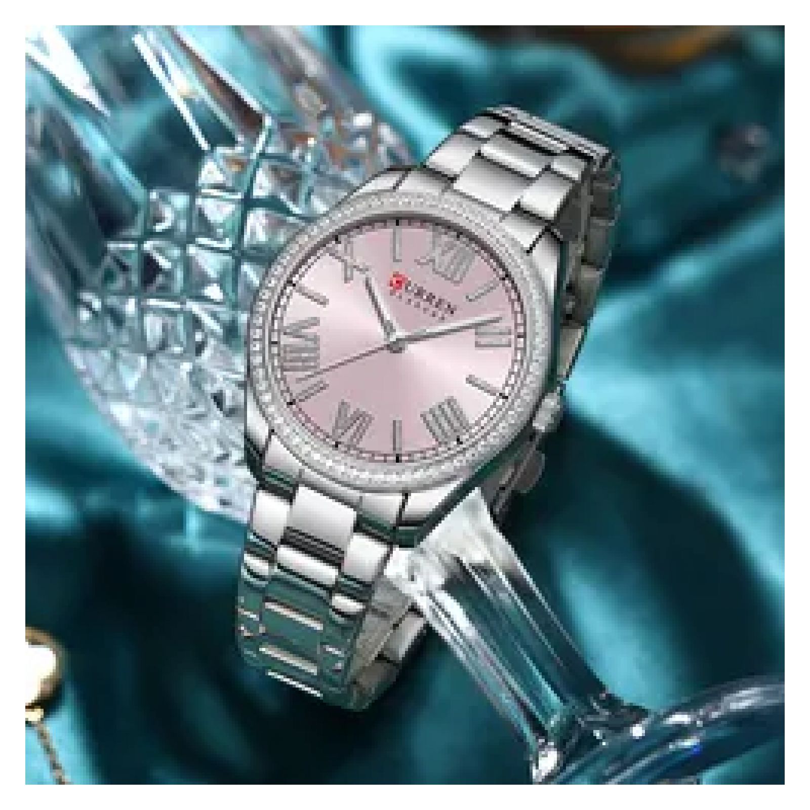Foto 4 | Reloj Curren Kred621905 color Plata para Mujer
