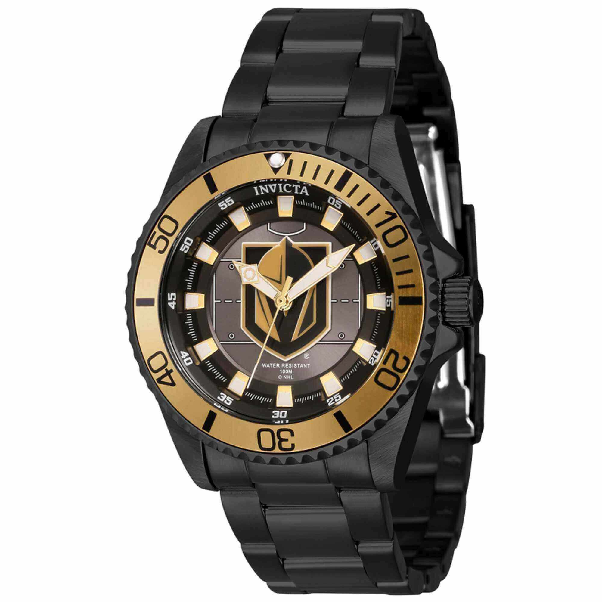 Reloj Invicta Nhl Vegas Golden Knights Black Steel para Mujer - Venta Internacional