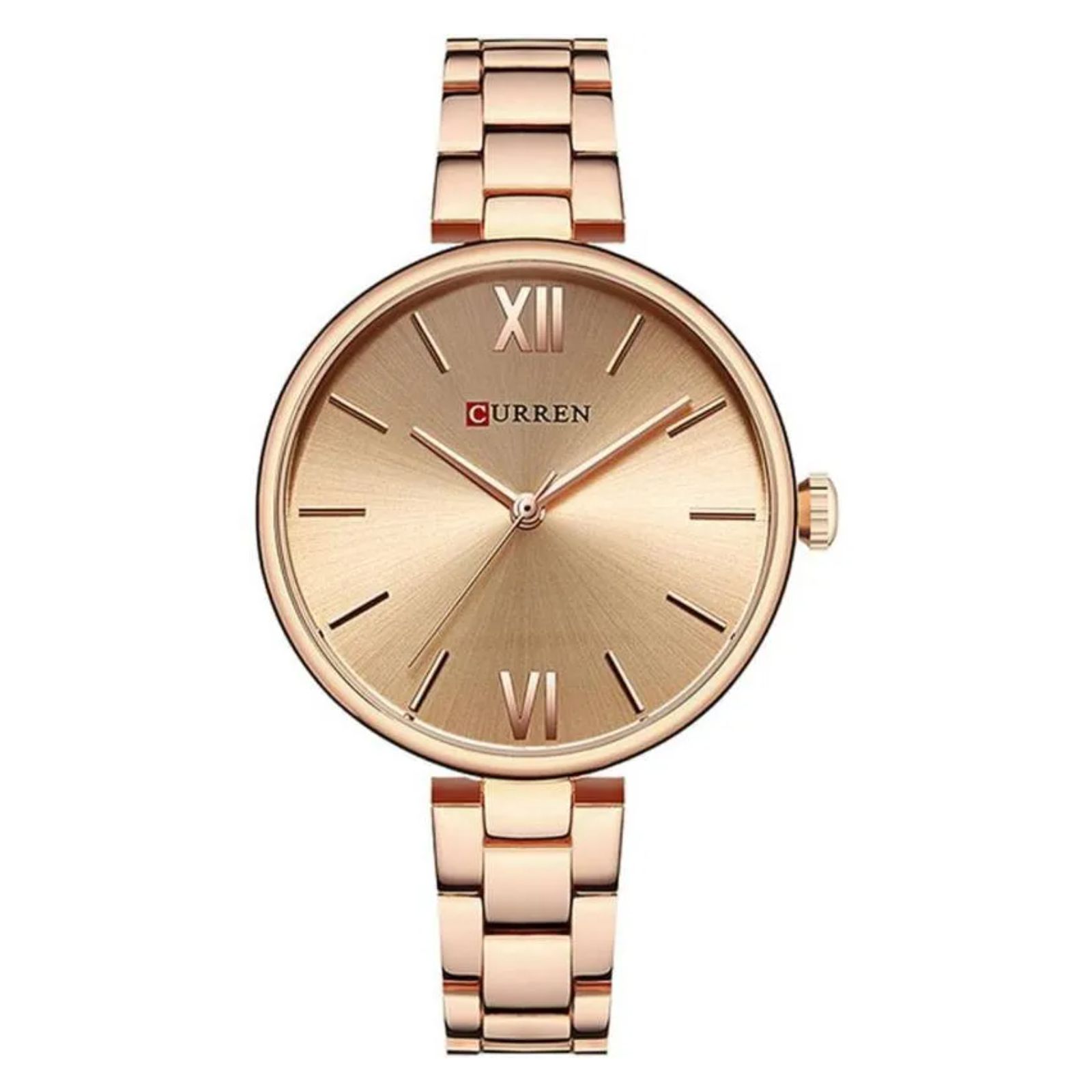 Foto 1 | Reloj Curren Kreb Kreb7120 Caja De Acero Inoxidable Tono Oro Rosa Y Tablero Oro Rosa
