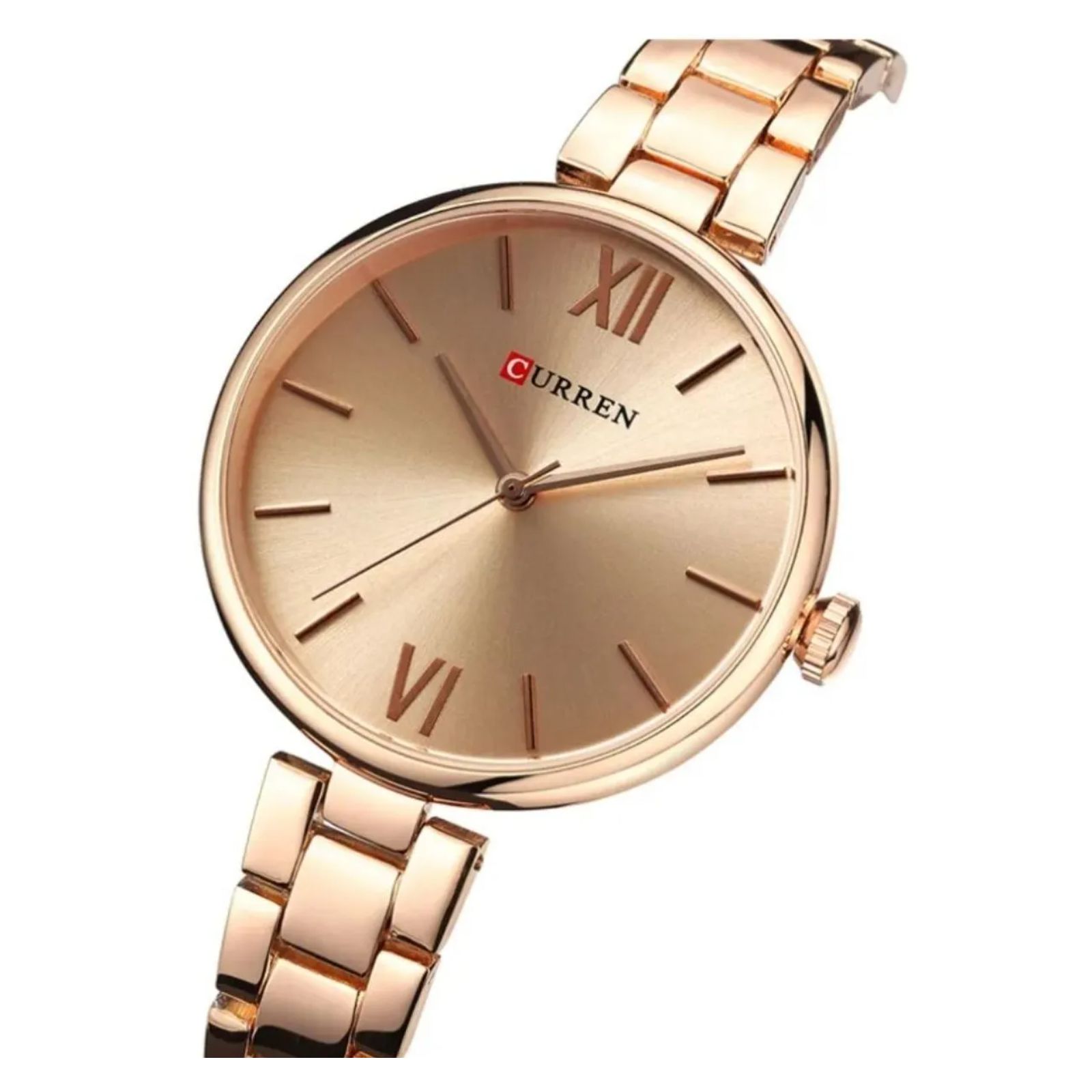 Foto 2 | Reloj Curren Kreb Kreb7120 Caja De Acero Inoxidable Tono Oro Rosa Y Tablero Oro Rosa