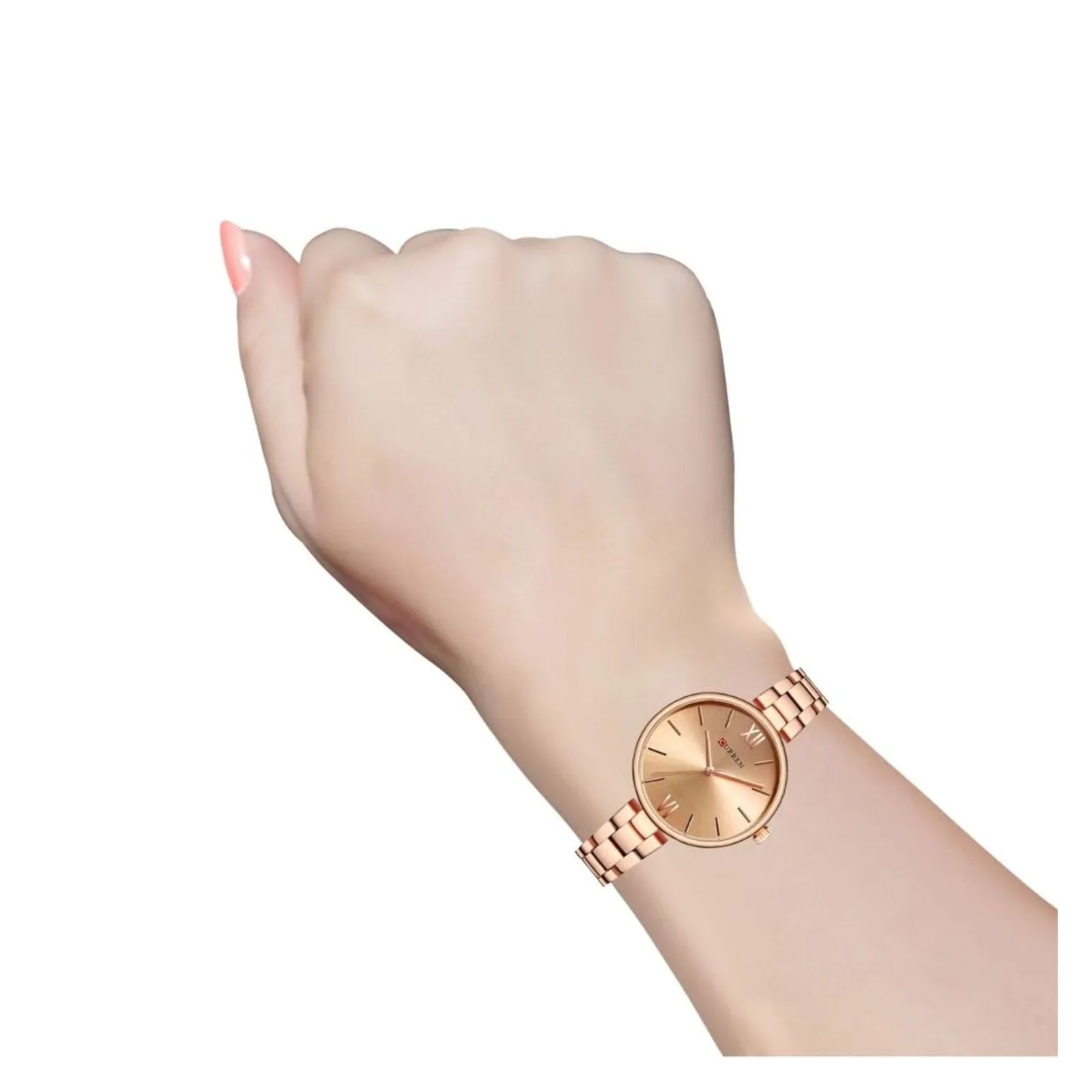 Foto 4 | Reloj Curren Kreb Kreb7120 Caja De Acero Inoxidable Tono Oro Rosa Y Tablero Oro Rosa