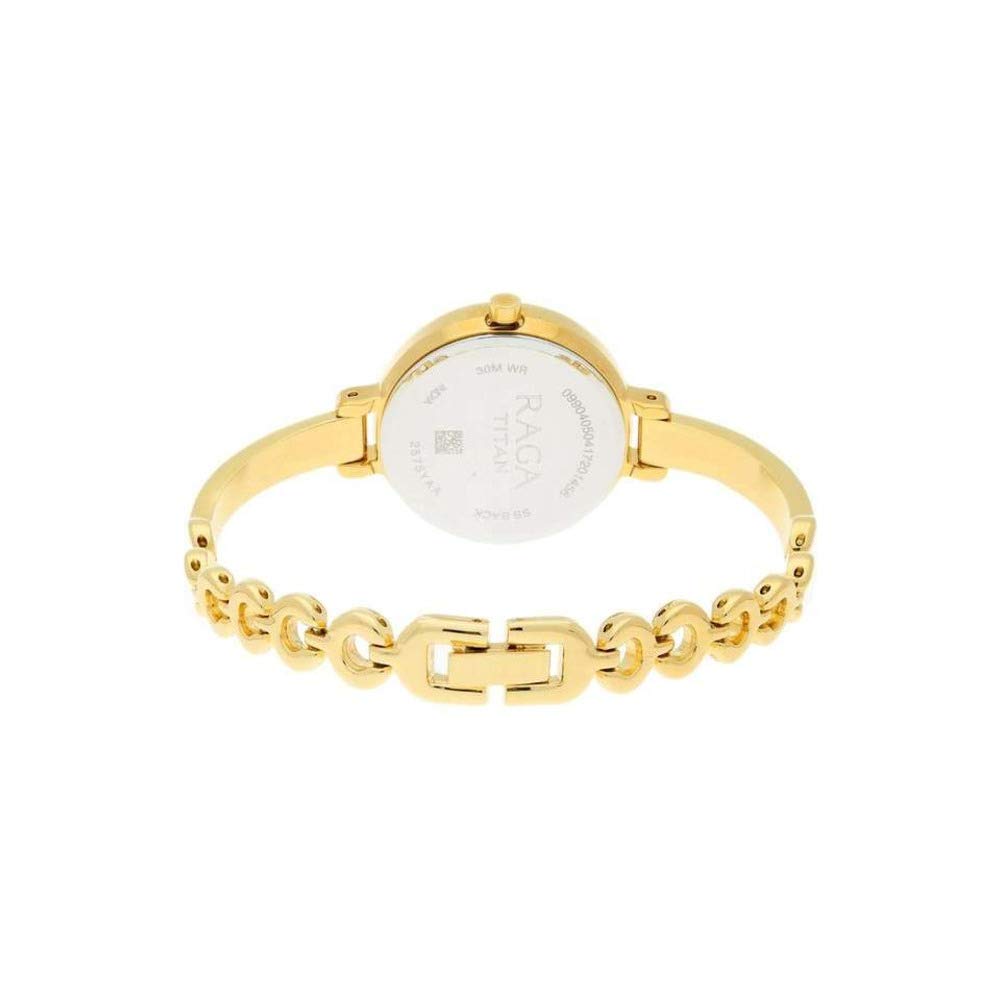 Foto 3 pulgar | Reloj Analógico Titan Raga Viva Champagne Dial Para Mujer - Venta Internacional.
