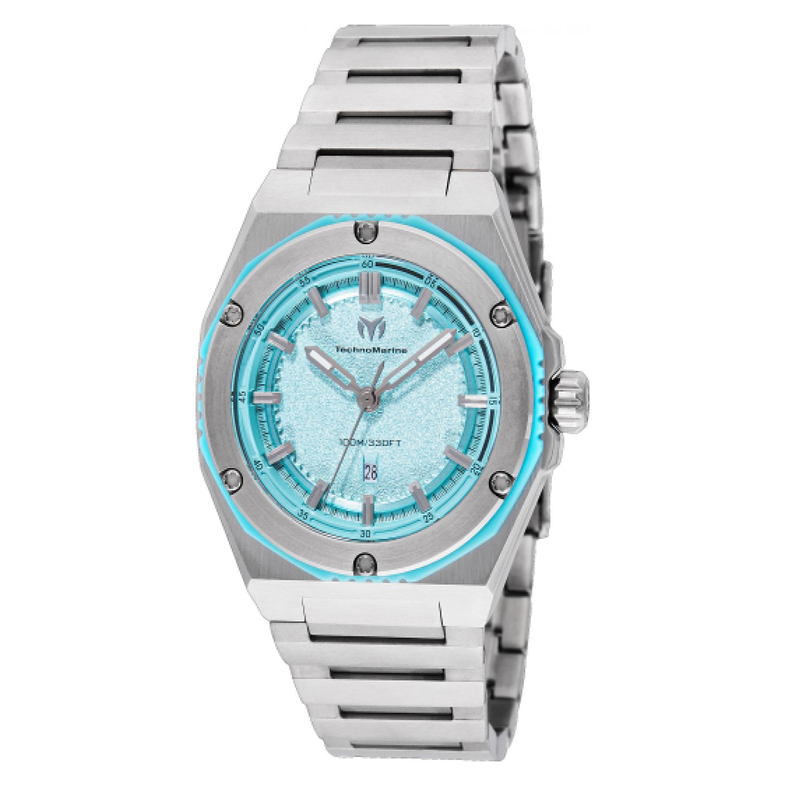 Foto 1 | Reloj Technomarine Coral Tm-416079 Plástico, Acero Inoxidable Dama