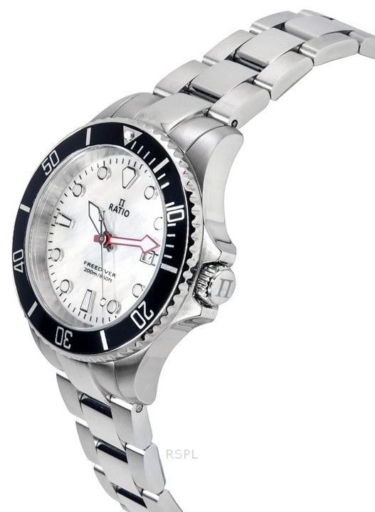 Foto 5 pulgar | Reloj Ratio Freediver Rtfl811  Esfera Mop Blanca de Cuarzo- Venta Internacional