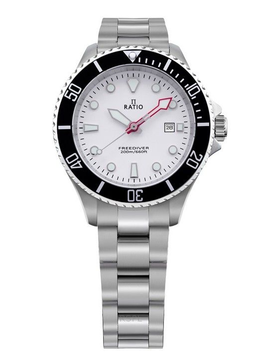 Foto 2 pulgar | Reloj Ratio Freediver Rtfl802 con Esfera Blanca de Cuarzo - Venta Internacional