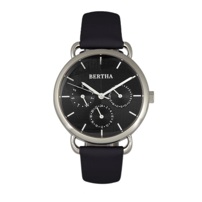 Reloj Bertha Gwen Para Mujer Con Día Y Fecha  Color Negro - Venta Internacional.