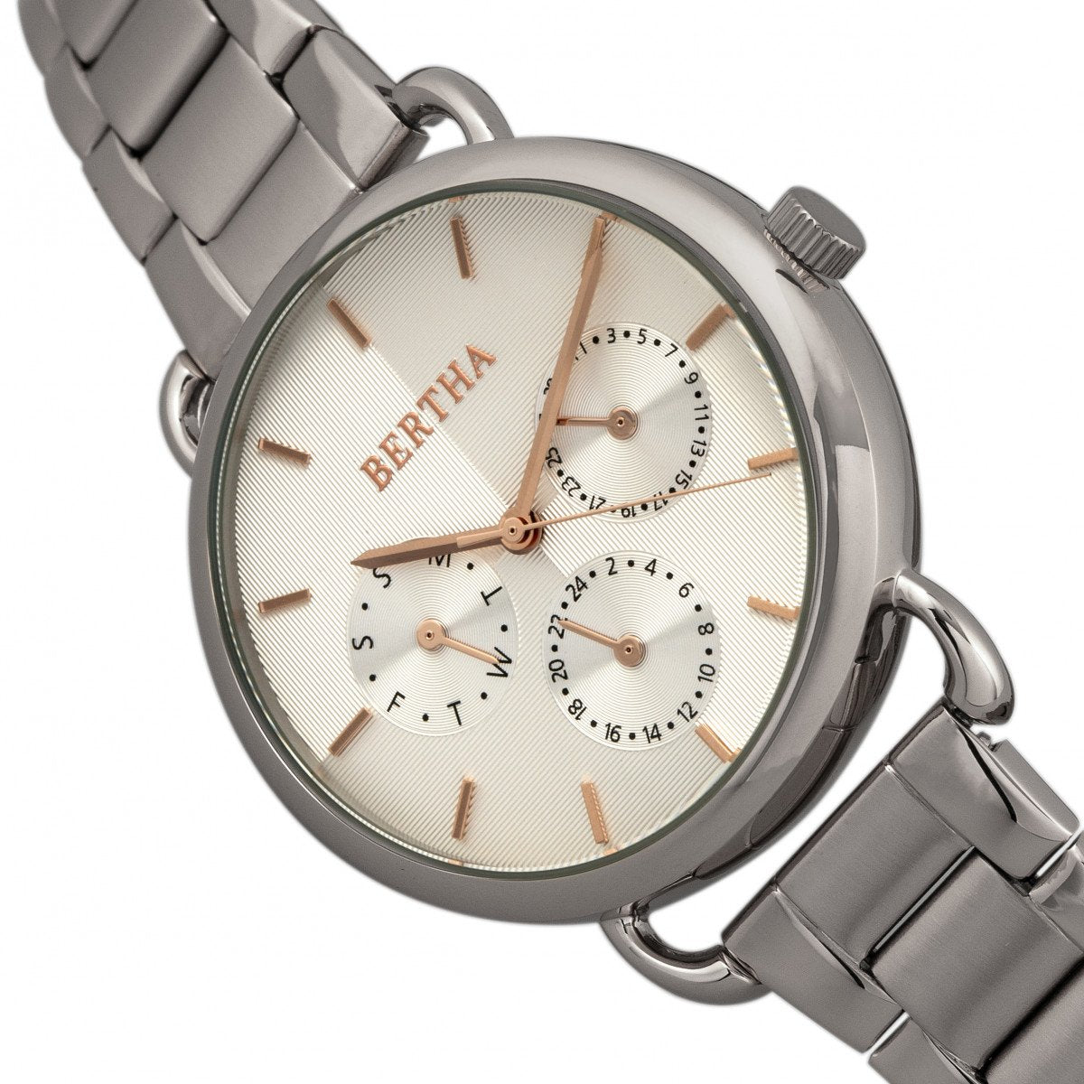 Foto 3 | Reloj Bertha Gwen Para Mujer Con Día Y Fecha  Color Negro - Venta Internacional.