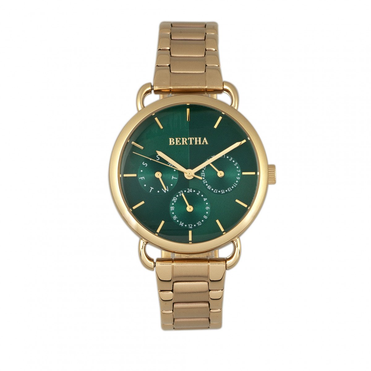 Foto 5 pulgar | Reloj Bertha Gwen Para Mujer Con Día Y Fecha  Color Negro - Venta Internacional.