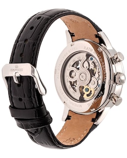 Foto 2 | Reloj Empress Beatrice Empem2002 - Correa De Piel Color Negro Y Negro - Venta Internacional.