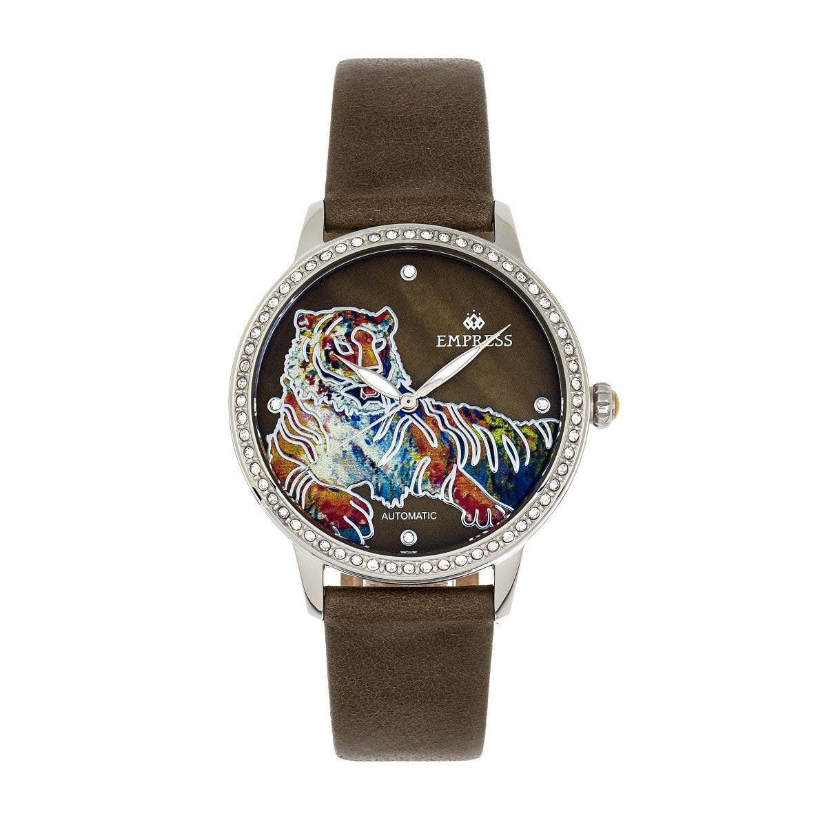 Reloj Mop Grabado Automático Empress Diana Empem3001 En Piel - Venta Internacional.