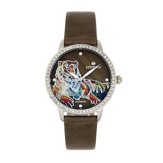 Foto 1 | Reloj Mop Grabado Automático Empress Diana Empem3001 En Piel - Venta Internacional.