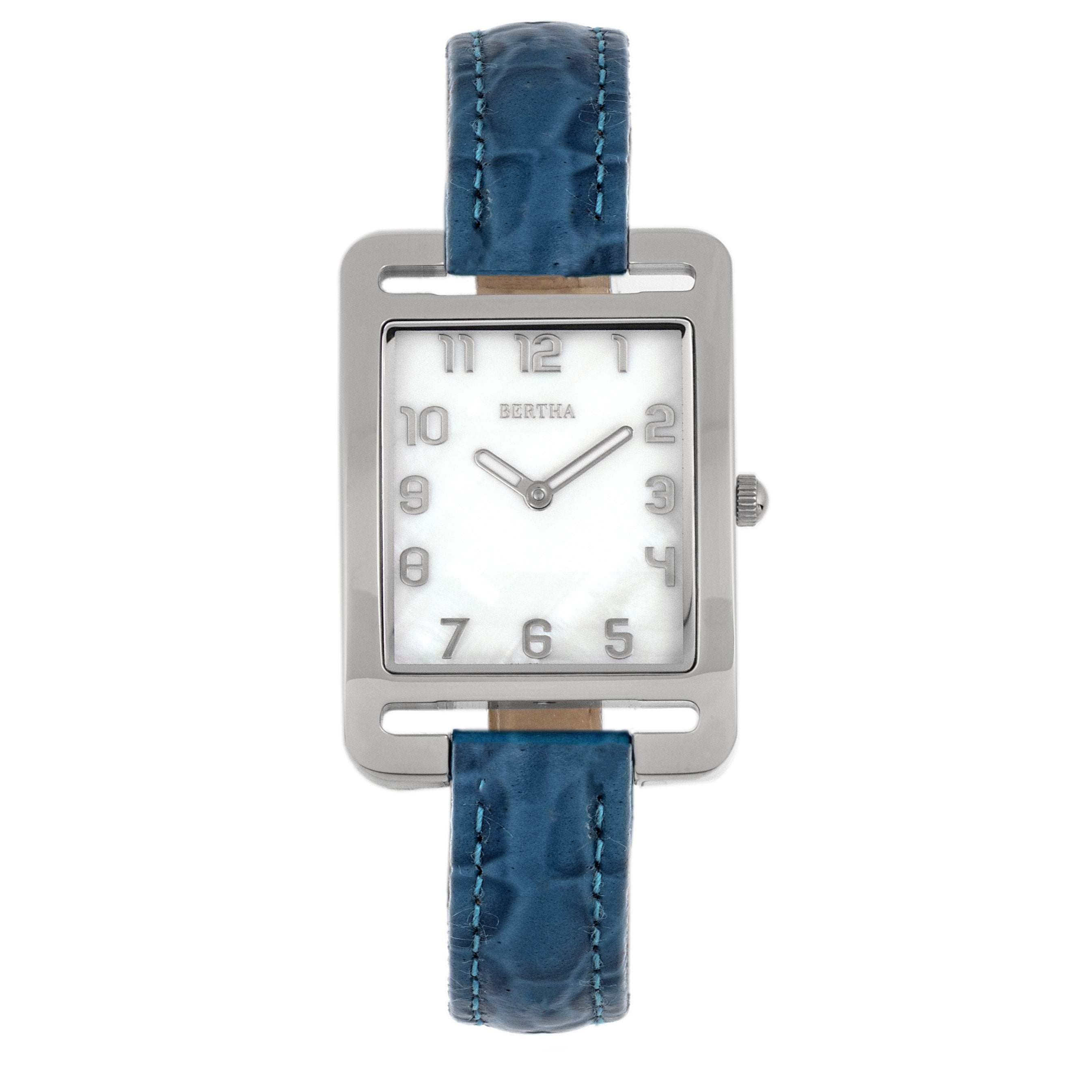 Foto 3 pulgar | Reloj Bertha Marisol Swiss Mop Con Correa De Piel - Lavanda - Venta Internacional.