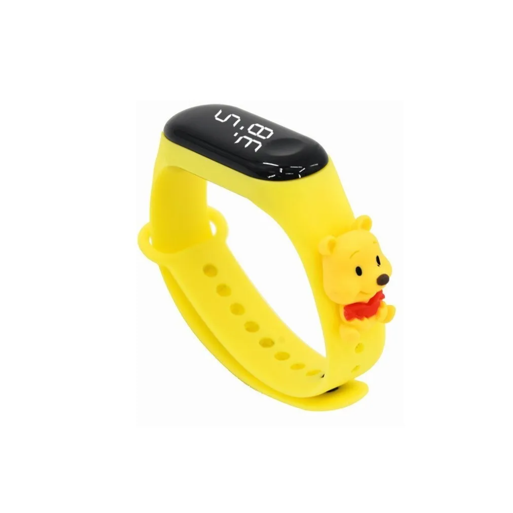 Foto 2 pulgar | Reloj Deportivo de Dibujo Animado Infantil Pooh color Amarillo