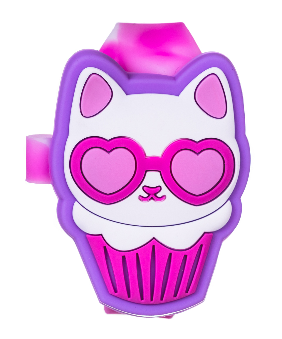 Foto 4 pulgar | Reloj Silicón Misty Cupcake Onix color Rosa