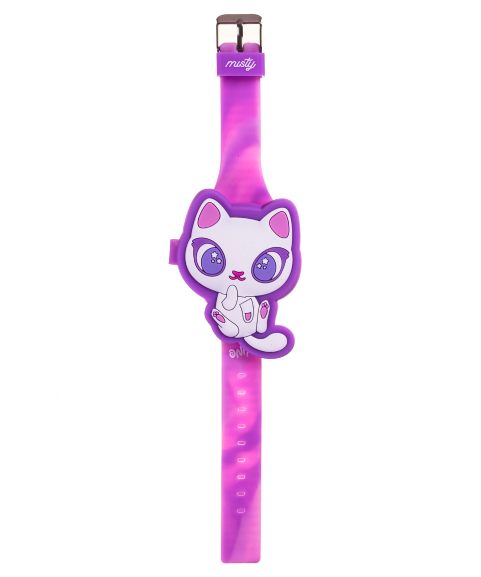 Reloj de Silicón Onix color Púrpura Misty La Gatita