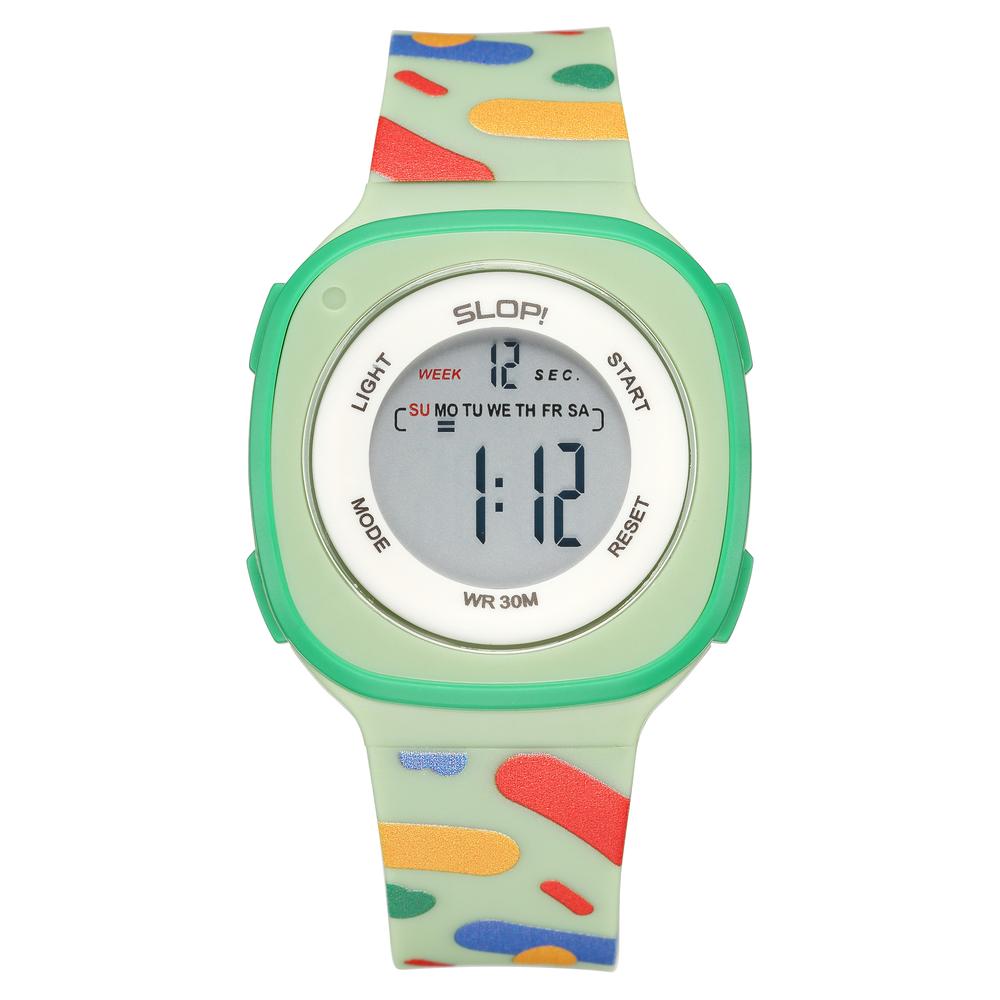 Reloj Infantil Slop Unisex Sw2207lk5 Verde