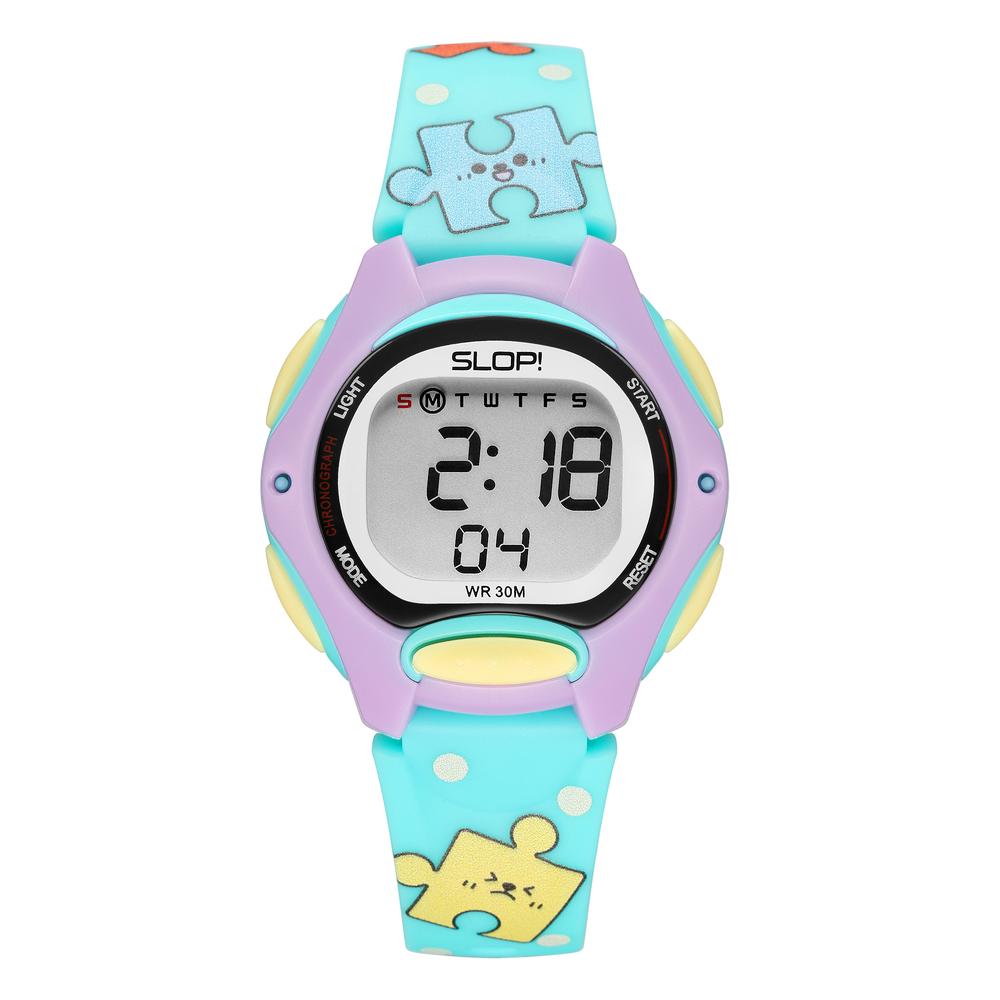 Foto 2 pulgar | Reloj Infantil Slop Para Niña Sw8207lk1 Print Rompecabezas