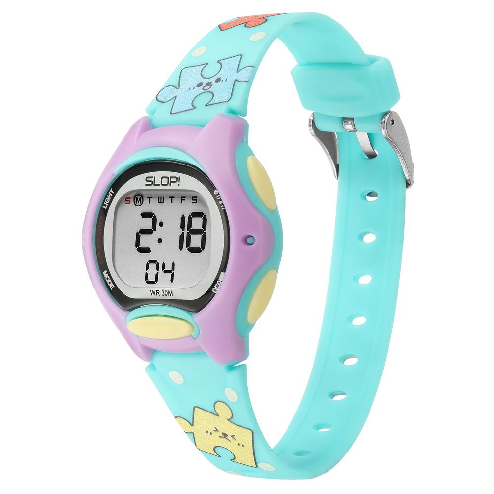 Foto 3 pulgar | Reloj Infantil Slop Para Niña Sw8207lk1 Print Rompecabezas