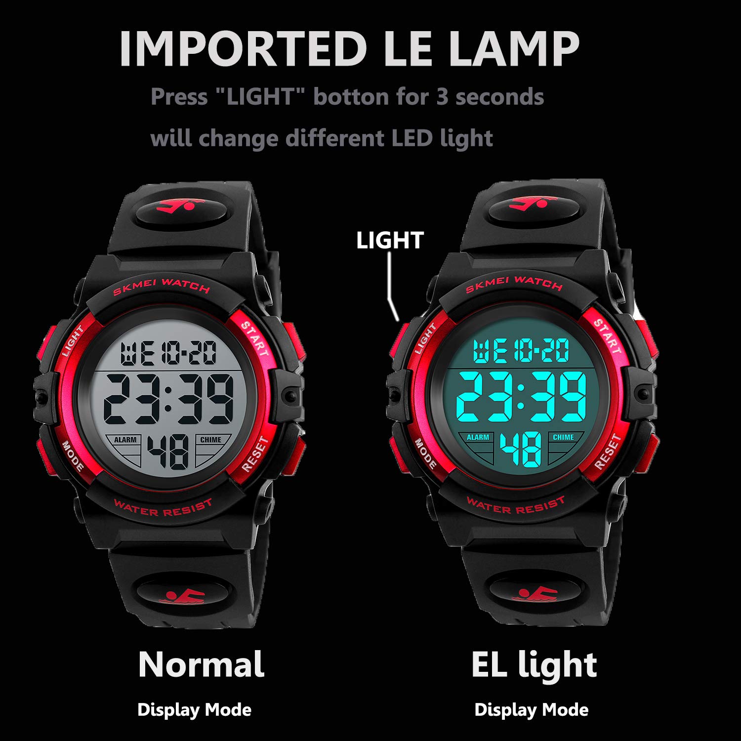 Foto 4 pulgar | Venta Internacional - Reloj Deportivo Iwoch Boys Camouflage Led Impermeable Para Niños